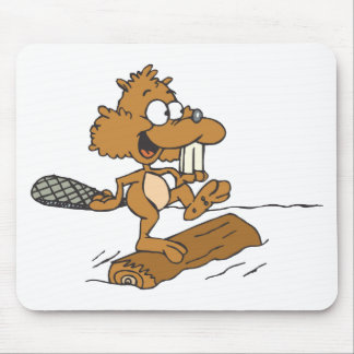 Funny Beaver Mouse Mat