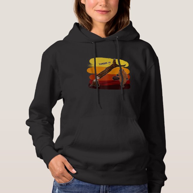 Funny Beaver Zip Hoodie (Front)