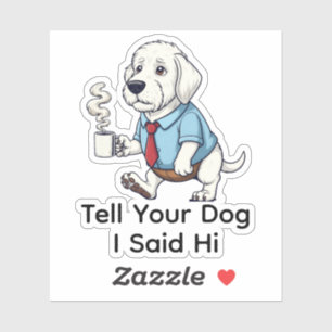 Funny Bedlington Terrier Dog Business Suit Coffee