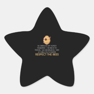 Funny Bee Hive Gift Honey Bee Lover Gifts Star Sticker