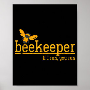 Funny Bee Hive Honey Lover Gift Beekeeper Poster