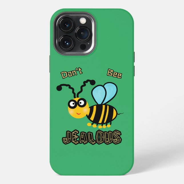 Funny bee iPhone case (Back)