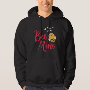 Funny Bee Mine Honey Bee Valentine's Hoodie