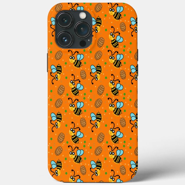 Funny bee pattern Case-Mate iPhone case (Back)