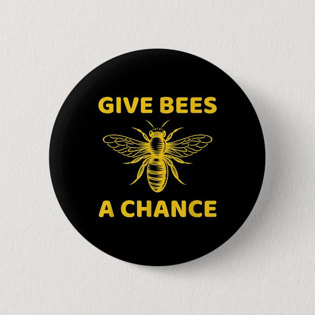 Funny Beekeeper Bee Beekeeping Environmental Prote 6 Cm Round Badge (Front)