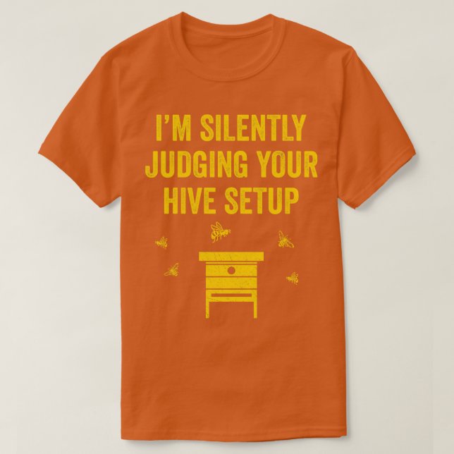 Funny Beekeeping Bee Hive 2 T-Shirt (Design Front)