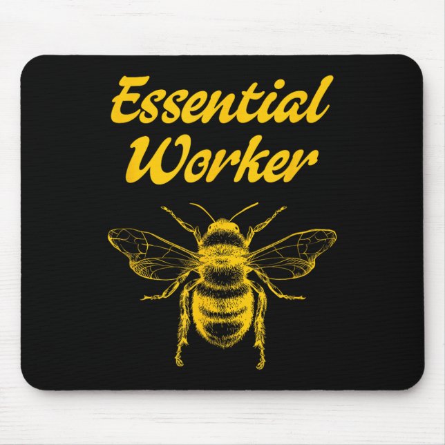 Funny Beekeeping Beekeeper Honey Bees Environmenta Mouse Mat (Front)