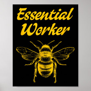 Funny Beekeeping Beekeeper Honey Bees Environmenta Poster