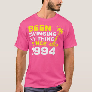 Funny Been Swinging My Thing Since 1994 Metal Dete T-Shirt
