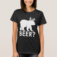 Funny Beer Bear Deer Hunting Hiker Hunter Camping