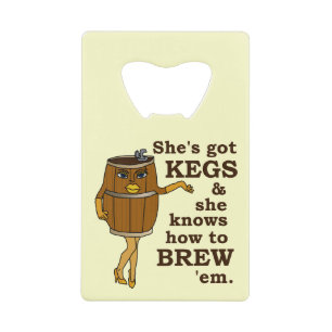 Funny Beer Brewer Keg Woman