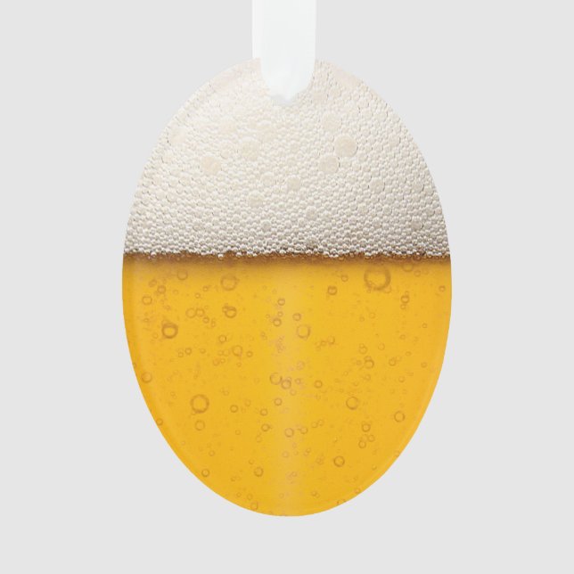 Funny Beer Bubbles Ornament (Front)