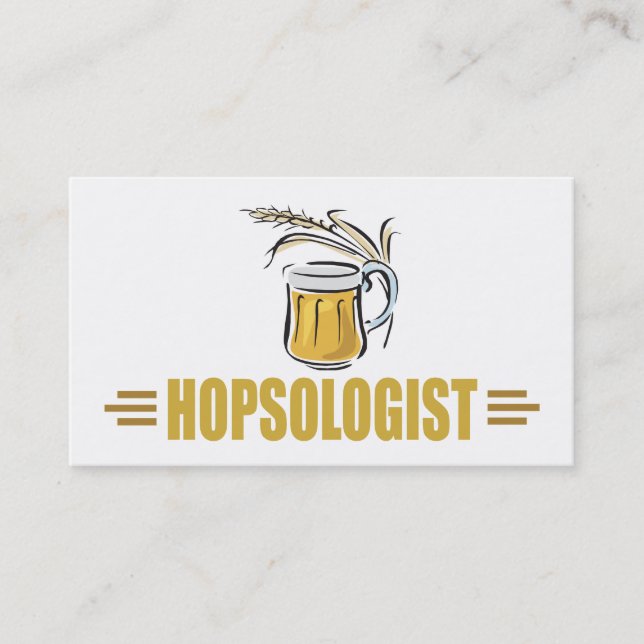 Funny Beer Business Card (Front)
