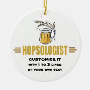 Funny Beer Ceramic Tree Decoration