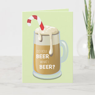 Funny beer Christmas card