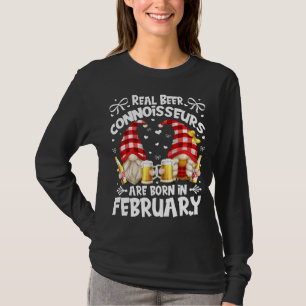 Funny Beer Connoisseur Birthday Gnomes Are Born In T-Shirt