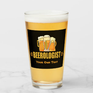 Funny Beer Drinker's Beerologist Glass
