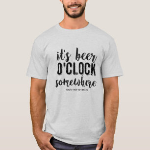Funny Beer Drinkers Vintage Typography Custom Text