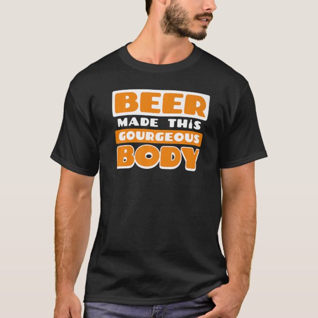 Funny Beer Drinking Drunk Statement Party Festival T-Shirt (Front)