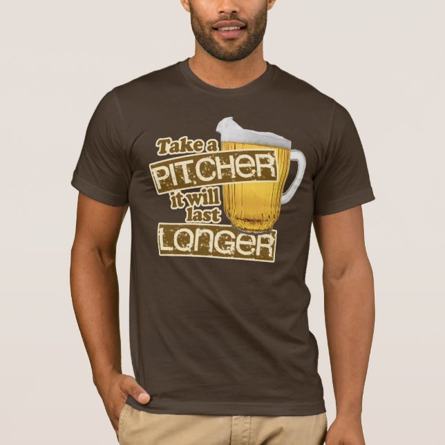 Funny Beer Drinking Humour T-Shirt (Front)