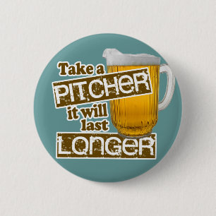 Funny Beer Drinking Parody 6 Cm Round Badge