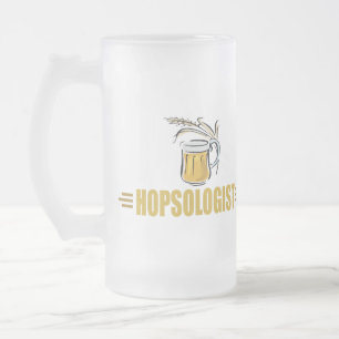 Funny Beer Frosted Glass Beer Mug