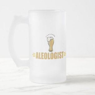 Funny Beer Frosted Glass Beer Mug