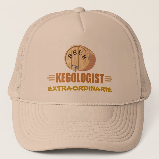 Funny Beer Keg Trucker Hat (Front)