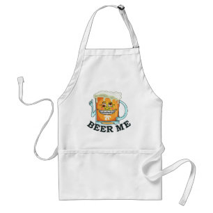 Funny Beer Me Cartoon Mug Standard Apron