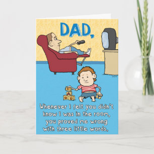 Funny Beer Me Father's Day Card