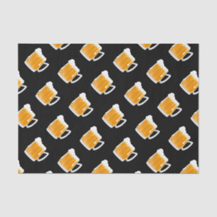 Funny beer mug party pattern tissue paper