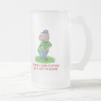 Funny Beer Mug: Shankopotamus Frosted Glass Beer Mug