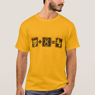 Funny Beer + no condom = Twin Babies T-shirt