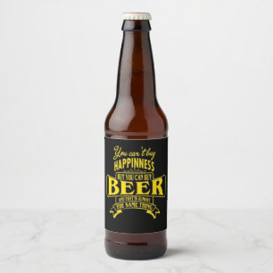 Funny Beer Quote Bottle Label