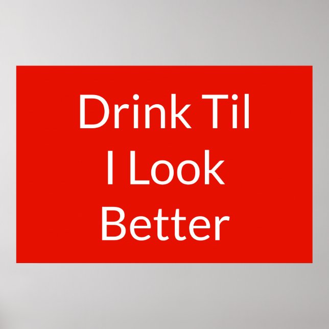 Funny Beer Quote Famous Sayings Poster (Front)