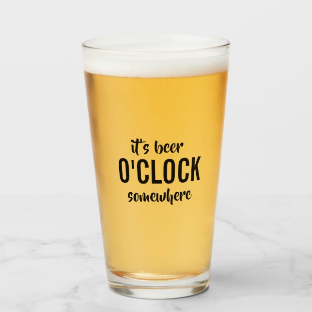 Funny beer quote glass (Front Filled)