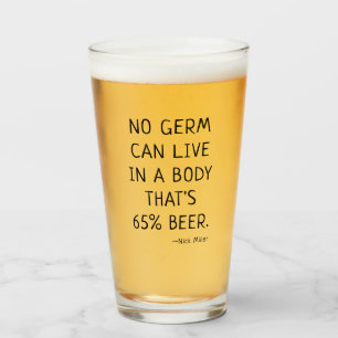 Funny Beer Quote Nick Miller Glass