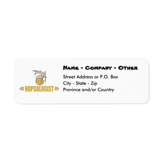 Funny Beer Return Address Label