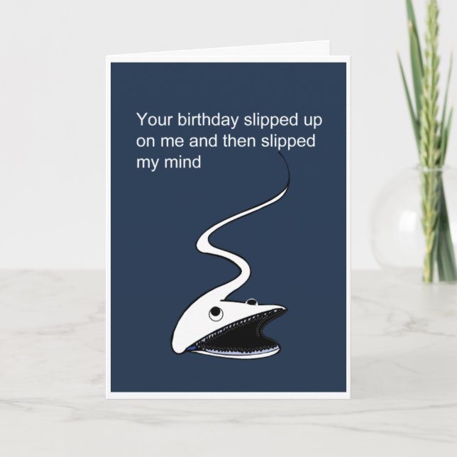 Funny belated birthday card (Front)