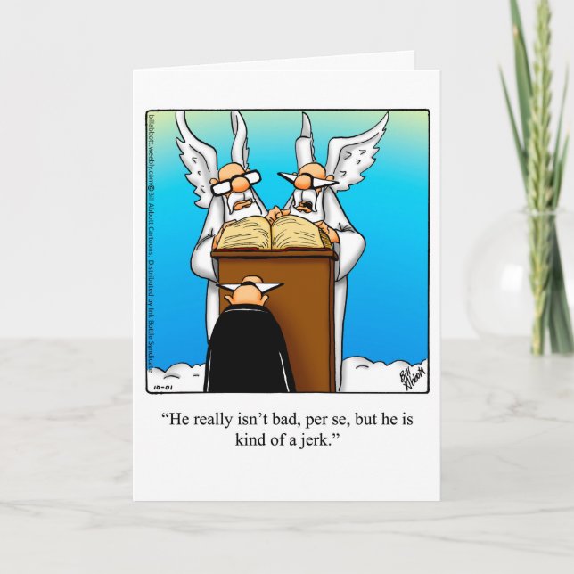 Funny Belated Birthday Greeting Card (Front)