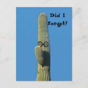 Funny Belated Birthday Greeting Postcard