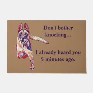 Funny Belgian Malinois Doormat