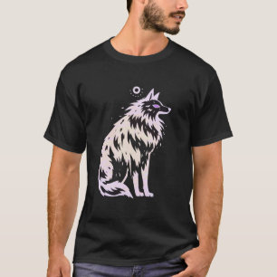 Funny Belgian Malinois X Husky Pink Dog Stencil Be T-Shirt
