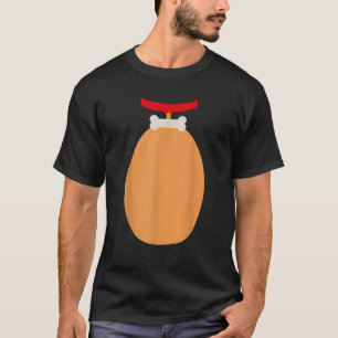 Funny belly dog with bone collar easy DIY hallowee T-Shirt