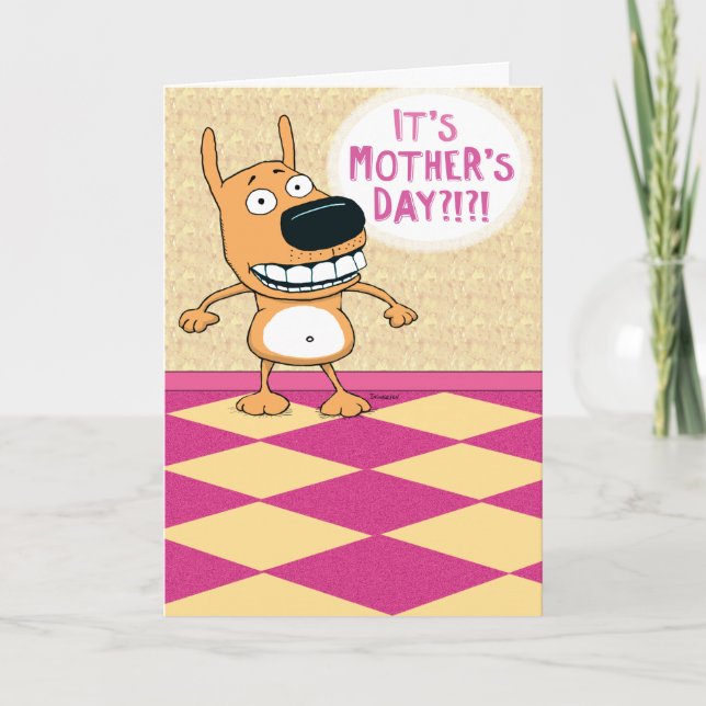 Funny Belly Rub Mother's Day Card (Front)