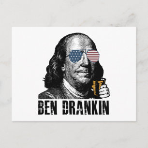 Funny Ben Dranking,Let's celebrate the joy of the  Holiday Postcard