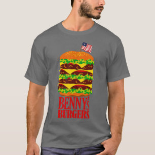 Funny Bennys Burgers Eleven Nerd Geek  T-Shirt