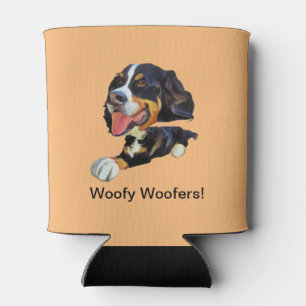 Funny Bernese Mountain Dog Can Cooler