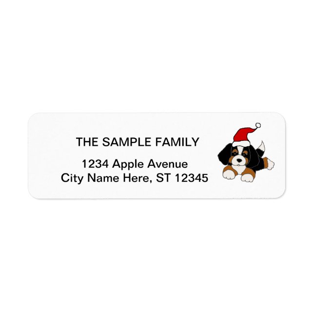 Funny Bernese Mountain Dog Puppy Christmas (Front)