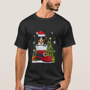 Funny Bernese Mountian in the Shoe Ugly Christmas  T-Shirt